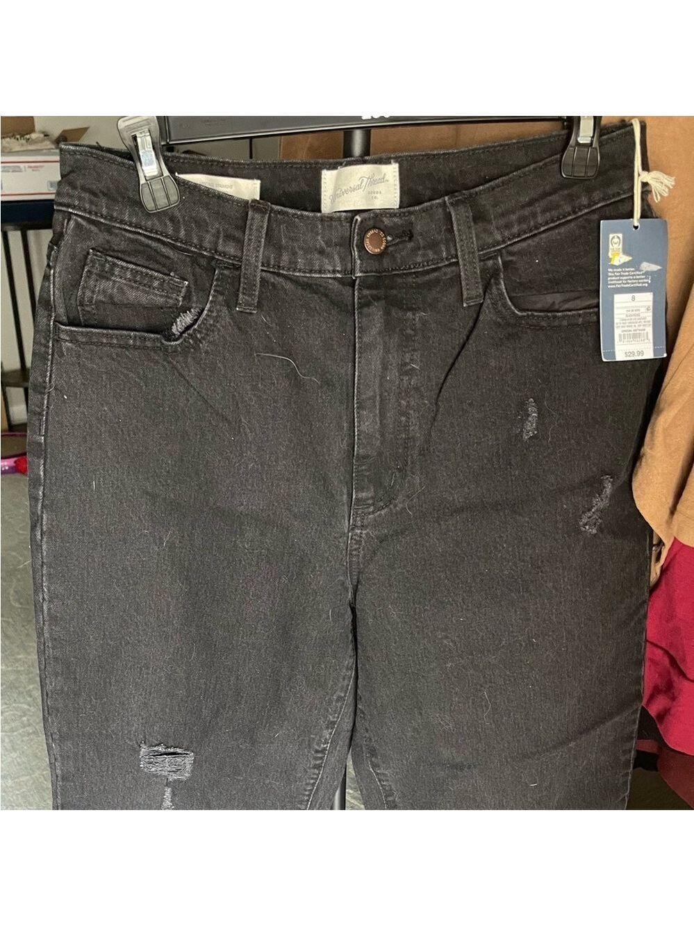 Universal Thread women's Charcoal Distressed Jeans